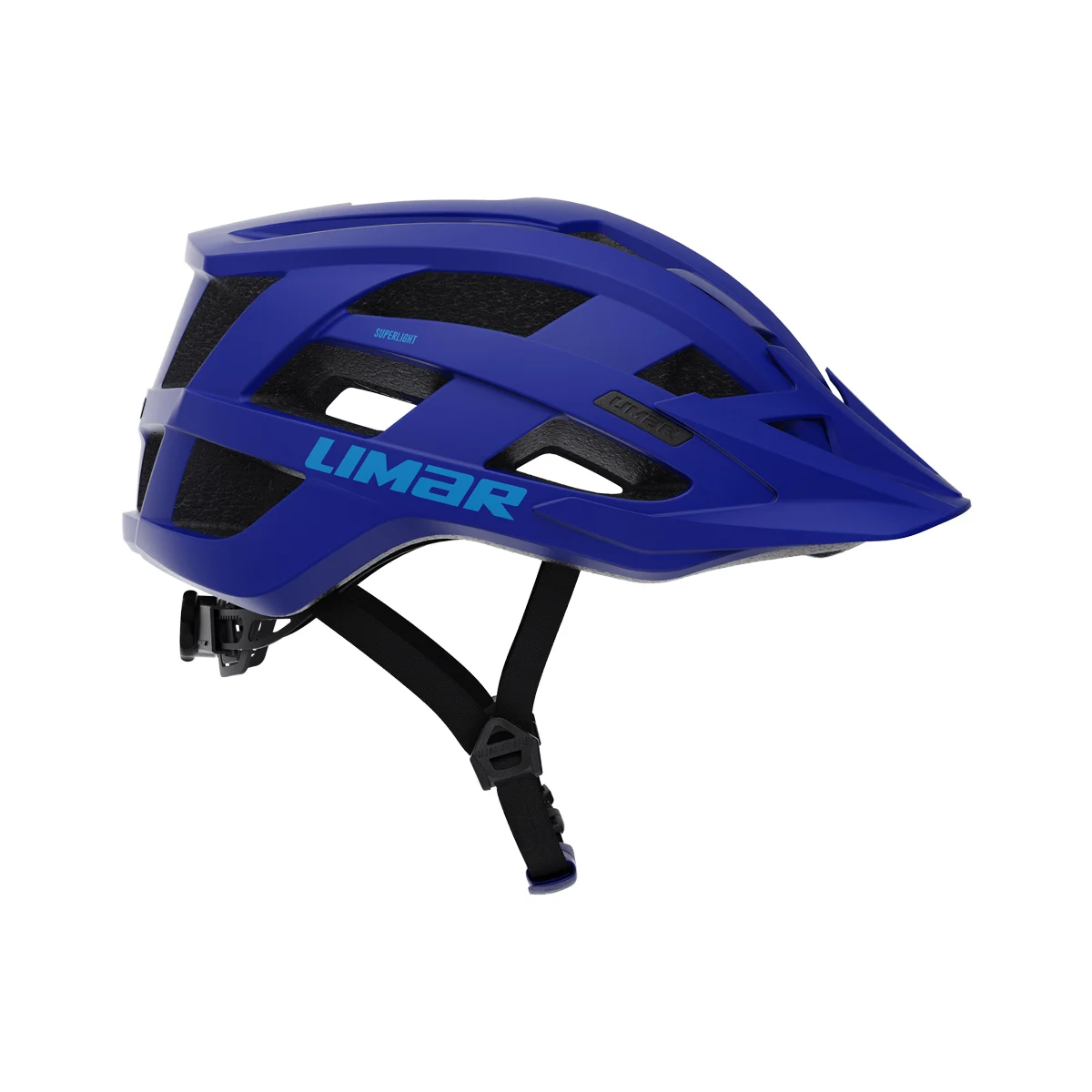 casco limar alben blu opaco vista laterale